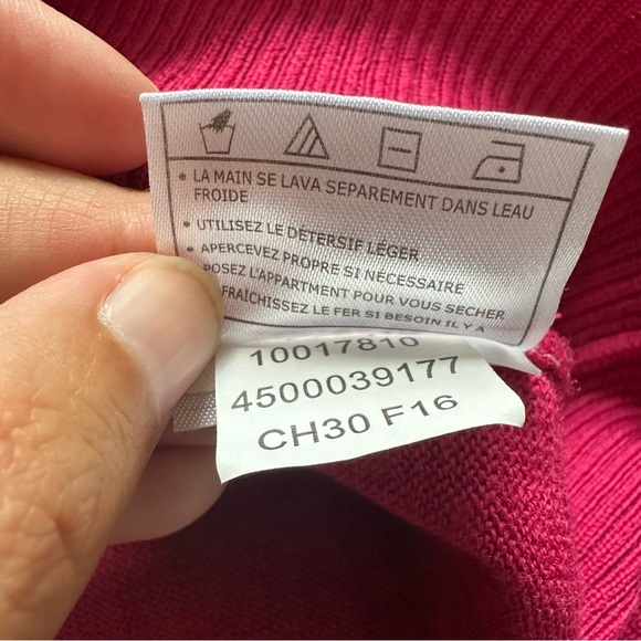 Ariat Women Sweater Medium Pink Merino Wool Blend Long Sleeve Elbow Patch Knit - Picture 6 of 9